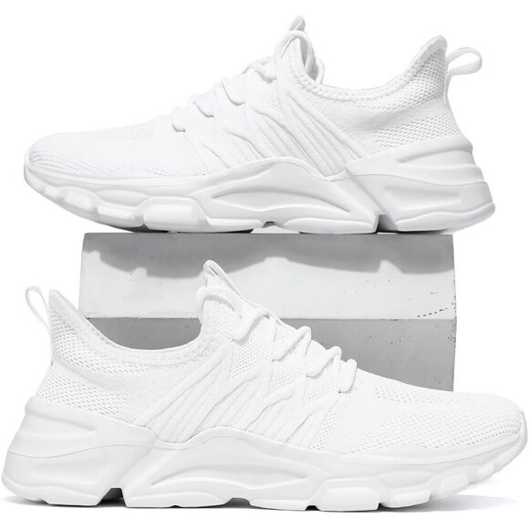 ⚡Men\'s Z71 White Breathable Lightweight Slip Resistant Athletic Gym Work Shoes